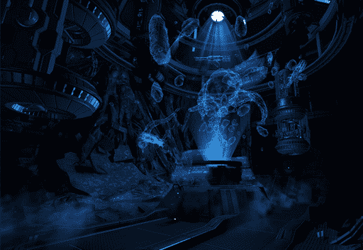 Infested Ship Hologram Scene